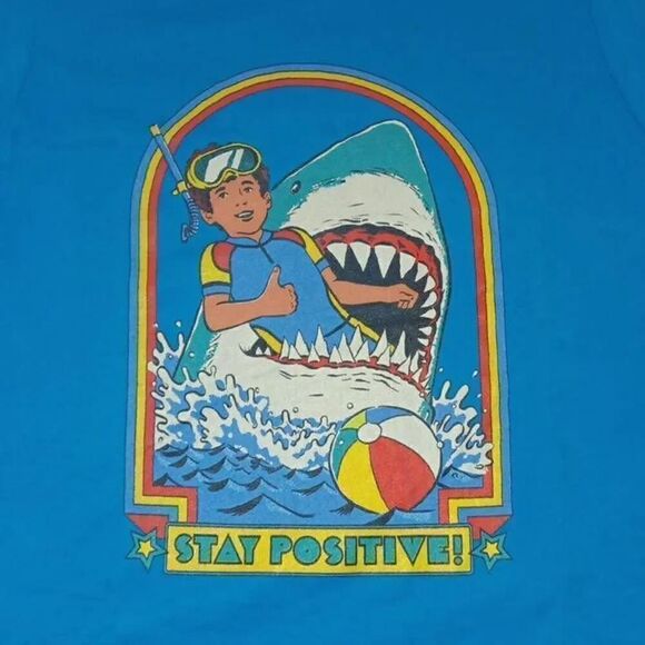 Next Level Apparel Tops - Stay Positive Women's Tshirt  Size Medium  PTP 16" Length 25.5 Fitted & super cu